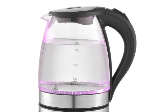 Bouilloire Electrique 2200W En Verre Et Inox 1.7 L