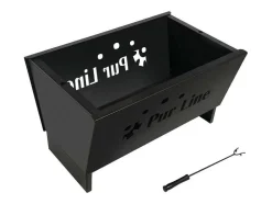 Brasero 2 En 1 Transformable En Refrigerateur En Acier Noir