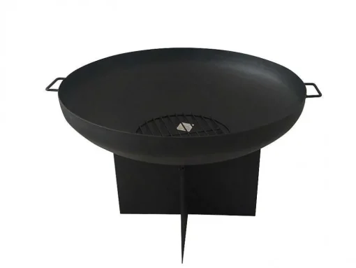 Brasero De Jardin Circulaire En Acier Noir