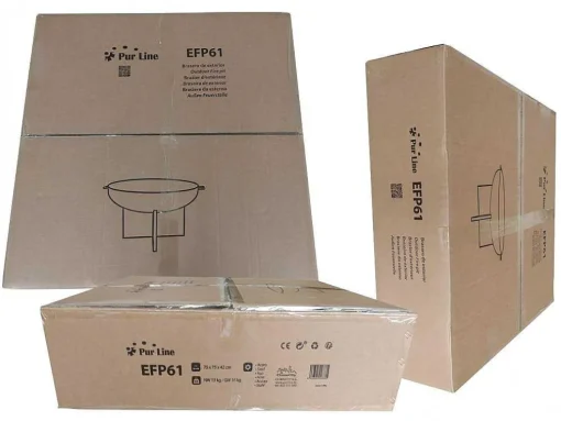 Brasero De Jardin Circulaire En Acier Noir