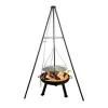 Brasero D'Exterieur Au Design Allonge Et A Hauteur Reglable