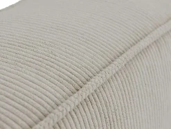 Cabeceira De Cama 220 Cm Veludo Canelado Bege - Timano De Pascal Morabito