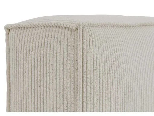 Cabeceira De Cama 220 Cm Veludo Canelado Bege - Timano De Pascal Morabito