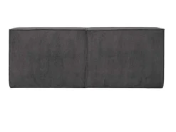 Cabeceira De Cama 220 Cm Veludo Canelado Cinzento Antracite - Timano De Pascal Morabito