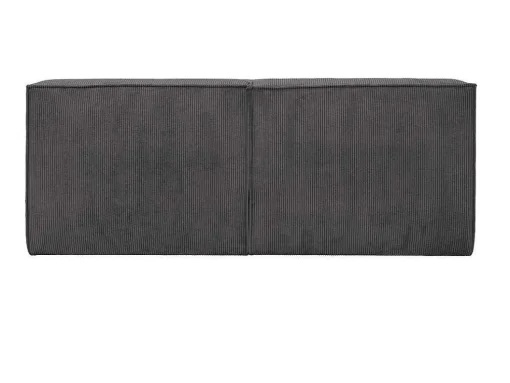Cabeceira De Cama 220 Cm Veludo Canelado Cinzento Antracite - Timano De Pascal Morabito