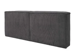 Cabeceira De Cama 220 Cm Veludo Canelado Cinzento Antracite - Timano De Pascal Morabito