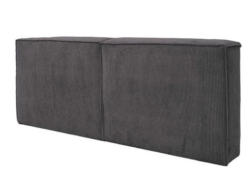 Cabeceira De Cama 220 Cm Veludo Canelado Cinzento Antracite - Timano De Pascal Morabito