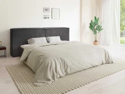 Cabeceira De Cama 220 Cm Veludo Canelado Cinzento Antracite - Timano De Pascal Morabito