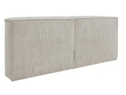 Cabeceira De Cama 220 Cm Veludo Canelado Bege - Timano De Pascal Morabito