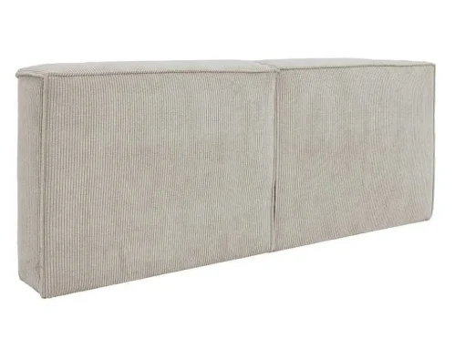Cabeceira De Cama 220 Cm Veludo Canelado Bege - Timano De Pascal Morabito