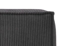Cabeceira De Cama 220 Cm Veludo Canelado Cinzento Antracite - Timano De Pascal Morabito