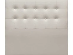 Cabeceira De Cama Ate O Chao Estofada Em Couro Sintetico Acolchoado Na Cor Bege (140X120 (Cama 135)