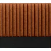 Cabeceira De Cama Costuras Verticais 150 Cm Tecido Terracota - Sarah