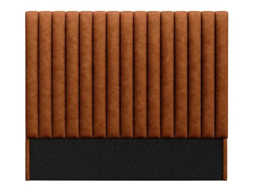 Cabeceira De Cama Costuras Verticais 150 Cm Tecido Terracota - Sarah