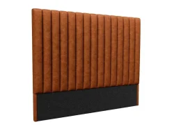 Cabeceira De Cama Costuras Verticais 150 Cm Tecido Terracota - Sarah