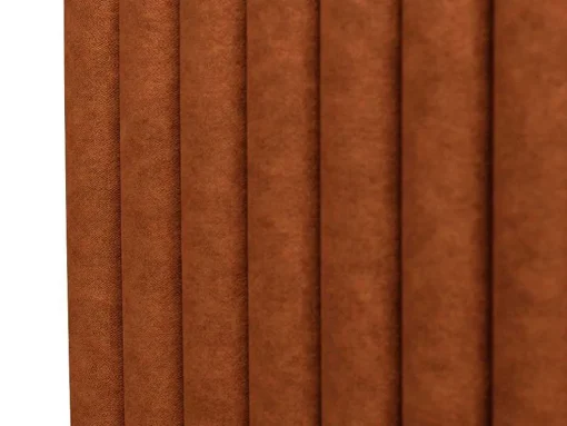 Cabeceira De Cama Costuras Verticais 150 Cm Tecido Terracota - Sarah