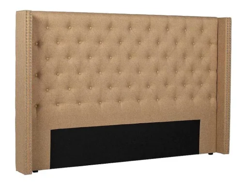Cabeceira De Cama Estofada Massimo - Tecido - 160 Cm - Bege