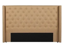 Cabeceira De Cama Estofada Massimo - Tecido - 160 Cm - Bege