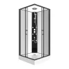 Cabine De Duche De Canto De Hidromassagem C80 X L80 X A225 Cm - Kivora