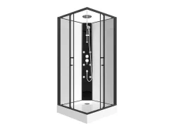 Cabine De Duche De Canto De Hidromassagem C80 X L80 X A225 Cm - Kivora