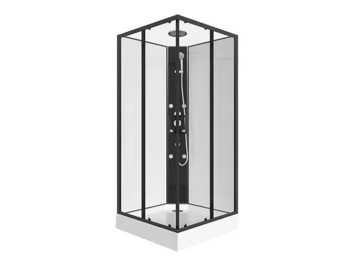 Cabine De Duche De Canto De Hidromassagem C80 X L80 X A225 Cm - Kivora
