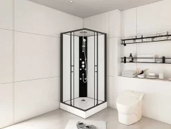 Cabine De Duche De Canto De Hidromassagem C80 X L80 X A225 Cm - Kivora