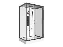 Cabine De Duche De Hidromassagem Retangular, Instalacao Reversivel, C120 X L80 X A215 Cm - Sulipa
