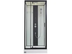 Cabine De Duche De Hidromassagem Primea - 2 Zonas Com Jatos De Massagem - C90 X L90 X A215 Cm - Funcao Chuva Tropical E Cabeca De Chuveiro