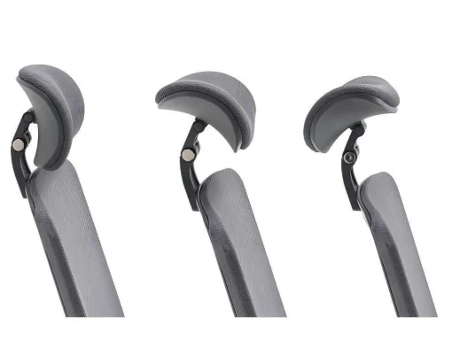 Cadeira De Escritório Ergonomica Profissional Em Nylon E Tecido Cor Cinza - Bankano