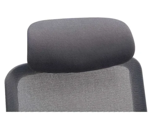 Cadeira De Escritório Ergonomica Profissional Em Nylon E Tecido Cor Cinza - Bankano