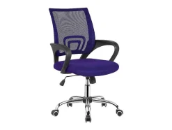 Cadeira De Escritório Giratoria Saray Com Bracos Violetas