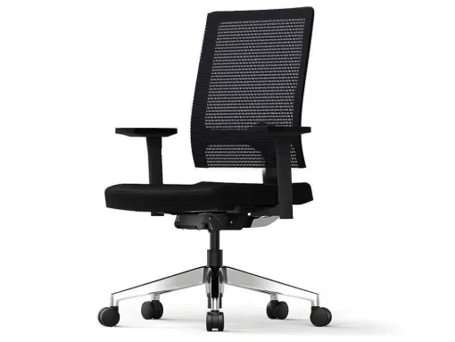 Cadeira De Escritório Profissional Em Tecido Cor Preto - Midtown