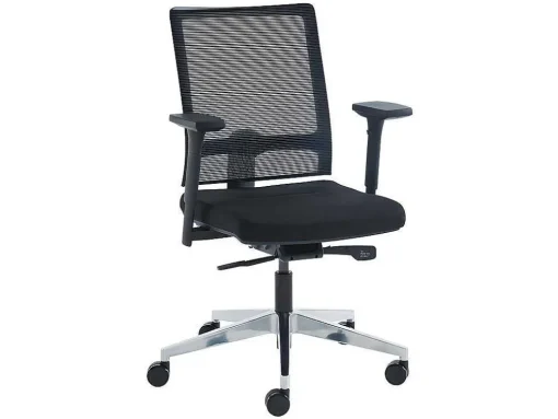 Cadeira De Escritório Profissional Em Tecido Cor Preto - Midtown