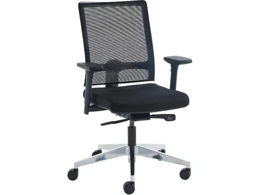 Cadeira De Escritório Profissional Em Tecido Cor Preto - Midtown