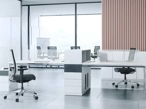 Cadeira De Escritório Profissional Em Tecido Cor Preto - Midtown