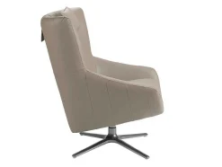 Cadeira Giratoria De Couro Sintetico Com Almofada 5044