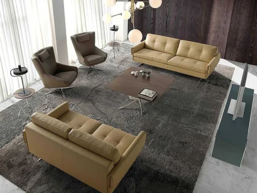 Cadeira Giratoria De Couro Sintetico Com Almofada 5044