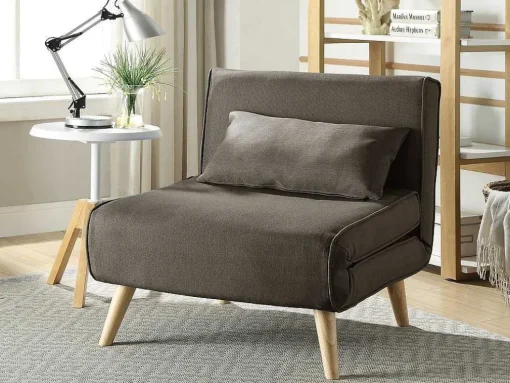 Cadeirão Convertivel Em Tecido Taupe - Posio