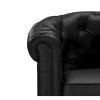 Cadeirão Em Pele Sintética Branco - Chesterfield