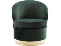 Cadeirão Em Veludo Verde Abeto - Sanela