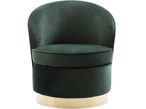 Cadeirão Em Veludo Verde Abeto - Sanela