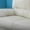 Cadeirão Relax Eletrico Em Pele Marfim - Marcis