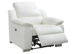 Cadeirão Relax Eletrico Em Pele Marfim - Arena Iii