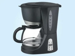 Cafetiere Numerique Programmable Jusqu'A 12 Tasses 800W En Verre Noir