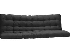 Cama Alta 90 X 190 Cm Com Banco Convertivel Em Metal Branco E Futon Preto - Modulo V