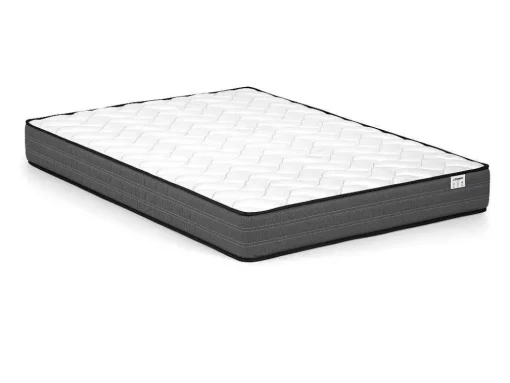 Cama Com Arrumação E Mesas De Cabeceira 160 X 200 Cm, 2 Gavetas, Com Leds, Branco E Natural + Colchão - Francoli