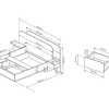 Cama Com Mesas De Cabeceira 160X200 Cm, Com Leds, Cor Natural E Branco - Desado