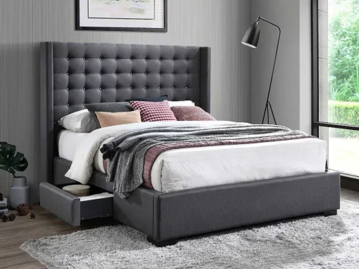 Cama Com Secretária E Arrumação Incluidas 90X200 Cm Branco E Natural + Colchão + Sommier - Gisele