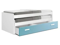 Cama Compacta - 90 Cm 73X201X100Cm - Branco-Caribe