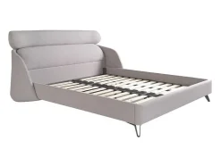 Cama De Tecido Cinzento Claro 7161